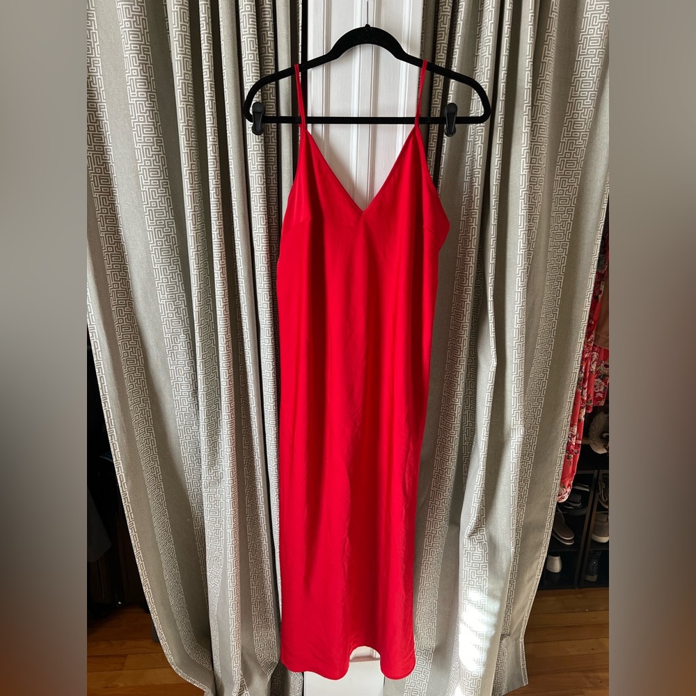 A new day red slip dress